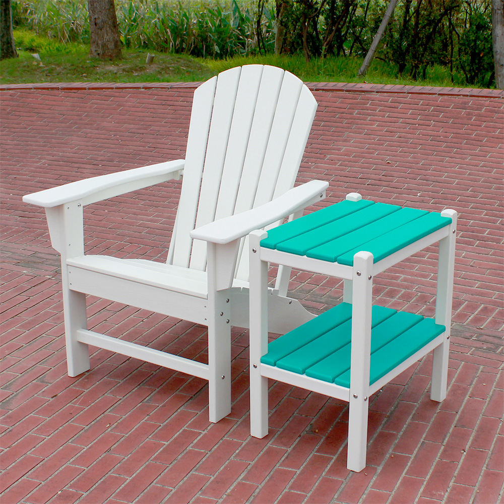 ADS202 সহজ রক্ষণাবেক্ষণ আবহাওয়ারোধী HDPE Adirondack চেয়ার